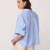 KaioCC Stripe SS Shirt - Pale Blue
