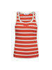GrannyCC Rib Emb. Tank Top - Offwhite Flame