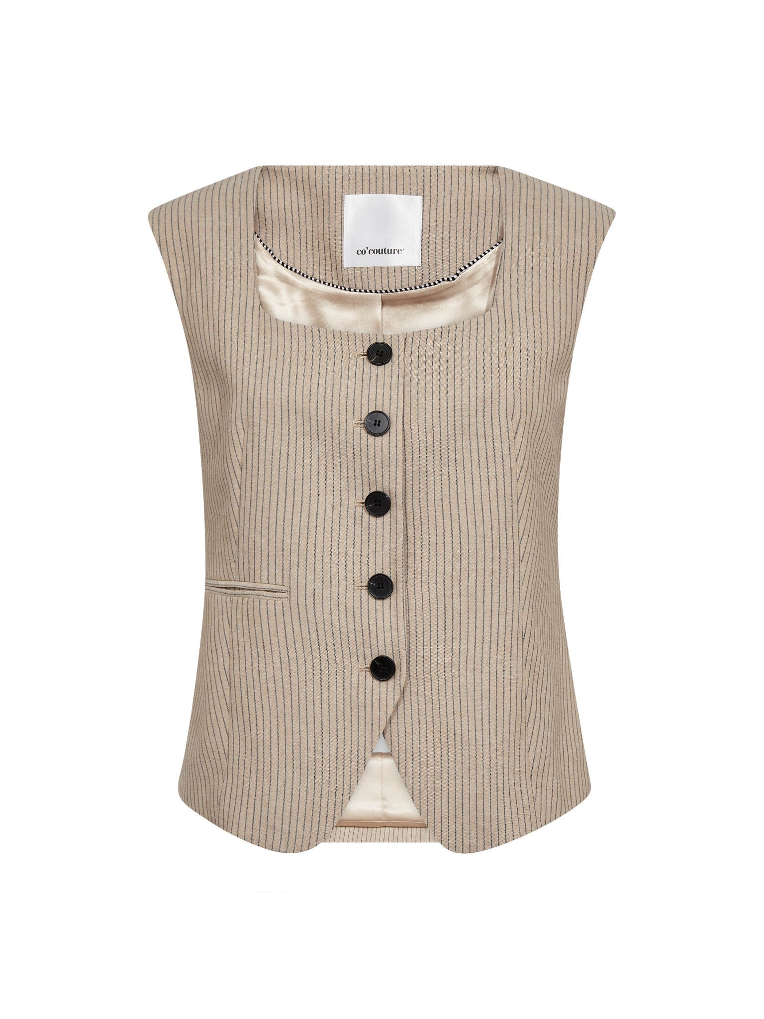 NadineCC Fitted Vest - Bisquit - Co'couture