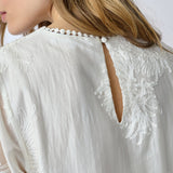 NeaCC SS O-Blouse - White