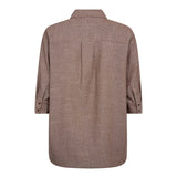 JihoCC Stripe SS Shirt - Brown