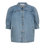 AsjaCC Denim Blouse - Denim blue