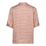 CarmineCC SS V-Blouse - Flame