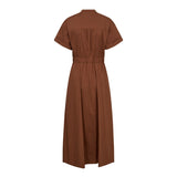 ElaraCC Wrap SS Dress - Suntan