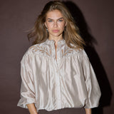 MelinCC Balloon Lace Shirt - Champagne