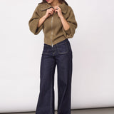 RowCC Zip Knit Cardigan - Army