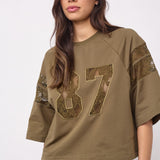 ElyCC 87 Lace Tee Sweat - Army