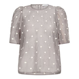 DitaCC Dot SS Blouse - Mink