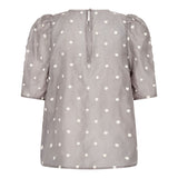 DitaCC Dot SS Blouse - Mink