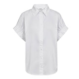 PoppyCC Elastic Cuff SS Shirt - White