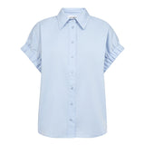PoppyCC Elastic Cuff SS Shirt - Pale Blue