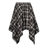 DagnyCC Check Tie Skirt - Black