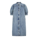 DeniceCC Denim SS Dress - Bleach Denim