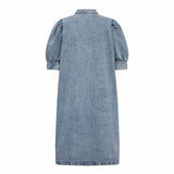 DeniceCC Denim SS Dress - Bleach Denim