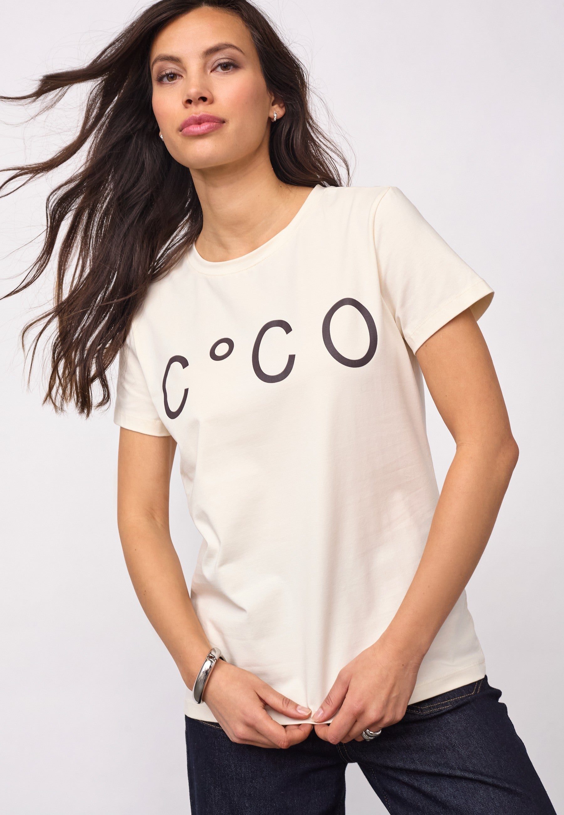 33200 SignatureCC New Tee - Pearl - Co'couture