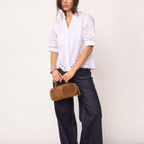 PoppyCC Emb. V-Shirt - White