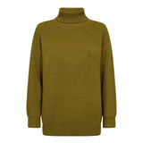 RowCC Rib Padded Roll-Neck Knit - Fern Green