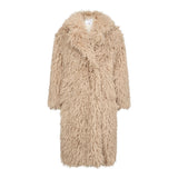 RakelCC Long Furry Coat - Bisquit