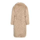 RakelCC Long Furry Coat - Bisquit