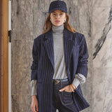 NaidaCC Pin Power Blazer - Navy