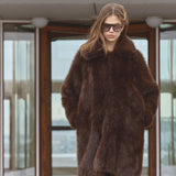 AikoCC Furry Coat - Dark Brown