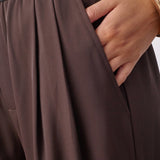 AliniCC Logo Pant - Dark Brown