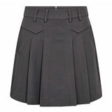 34223 LunaCC Pocket Pleat Mini Skirt - Dark Grey