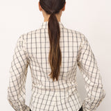 BisoCC Asym Check Shirt - Off-White