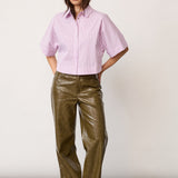 SigridCC Stripe SS Shirt - Rosebloom