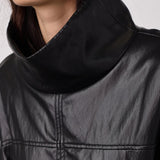 GittCC Funnel Neck Blouse - Black