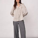 HellyCC Stripe V-Shirt - Off-White