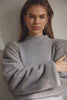 ElisabethCC Fur Mix Rib Knit - Light Grey