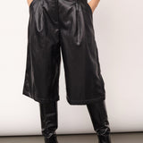 GittCC Pleat Bermuda - Black