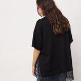LarsonCC Mix Lace Tee - Black