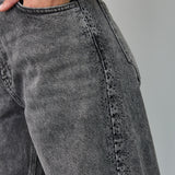 VickyCC Stone Wide Jeans - Black