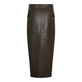 GittCC Asym Floor Skirt - Dark Brown