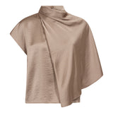 IdunCC Cape SS Blouse - Walnut
