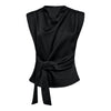 SafiraCC Pleat Top - Black