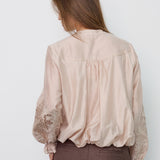 MelinCC Balloon Emb Shirt - Champagne