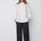 HalenCC Flare Shirt - White