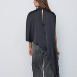 IdunCC Turtle Cape Blouse - Black