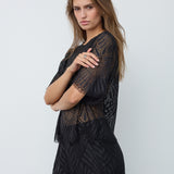 LetiCC Lace Blouse - Black