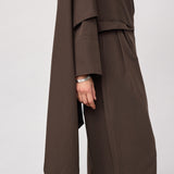 MelvaCC Cape Shirt - Brown