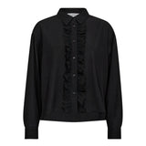 AlbieCC Frill Shirt - Black - Co'couture
