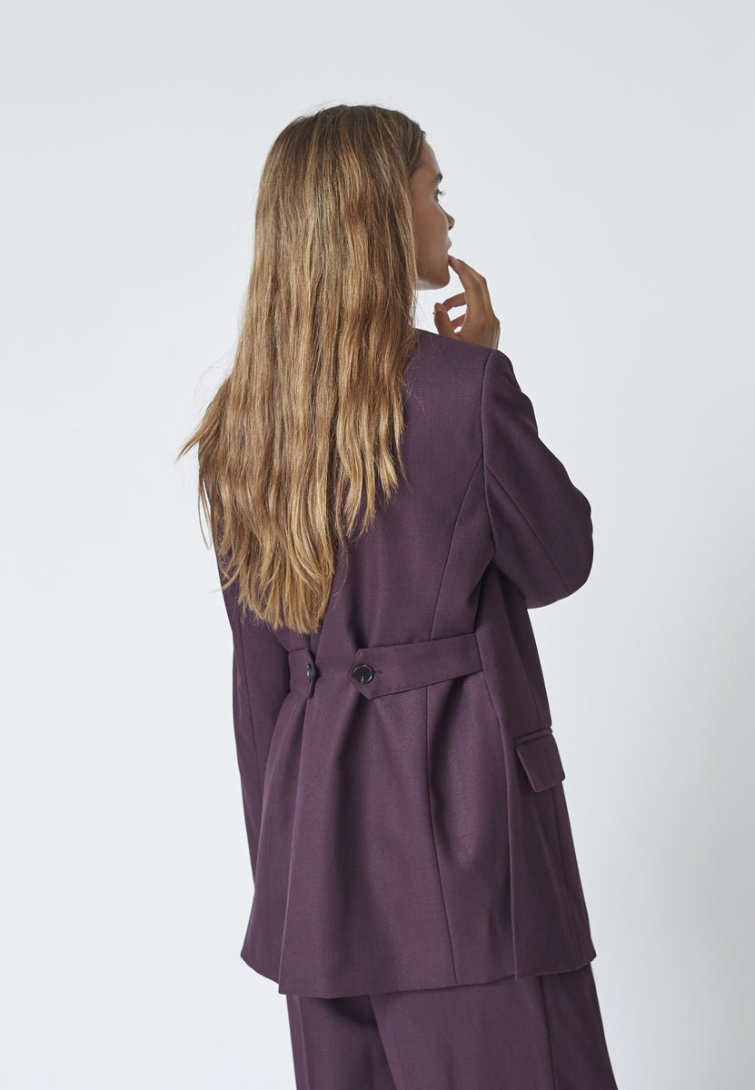 AlmiraCC Fitted Blazer - Plum - Co'couture