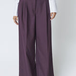 AlmiraCC Pleat Pant - Plum - Co'couture