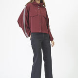 AminaCC Box Jacket - Burgundy - Co'couture