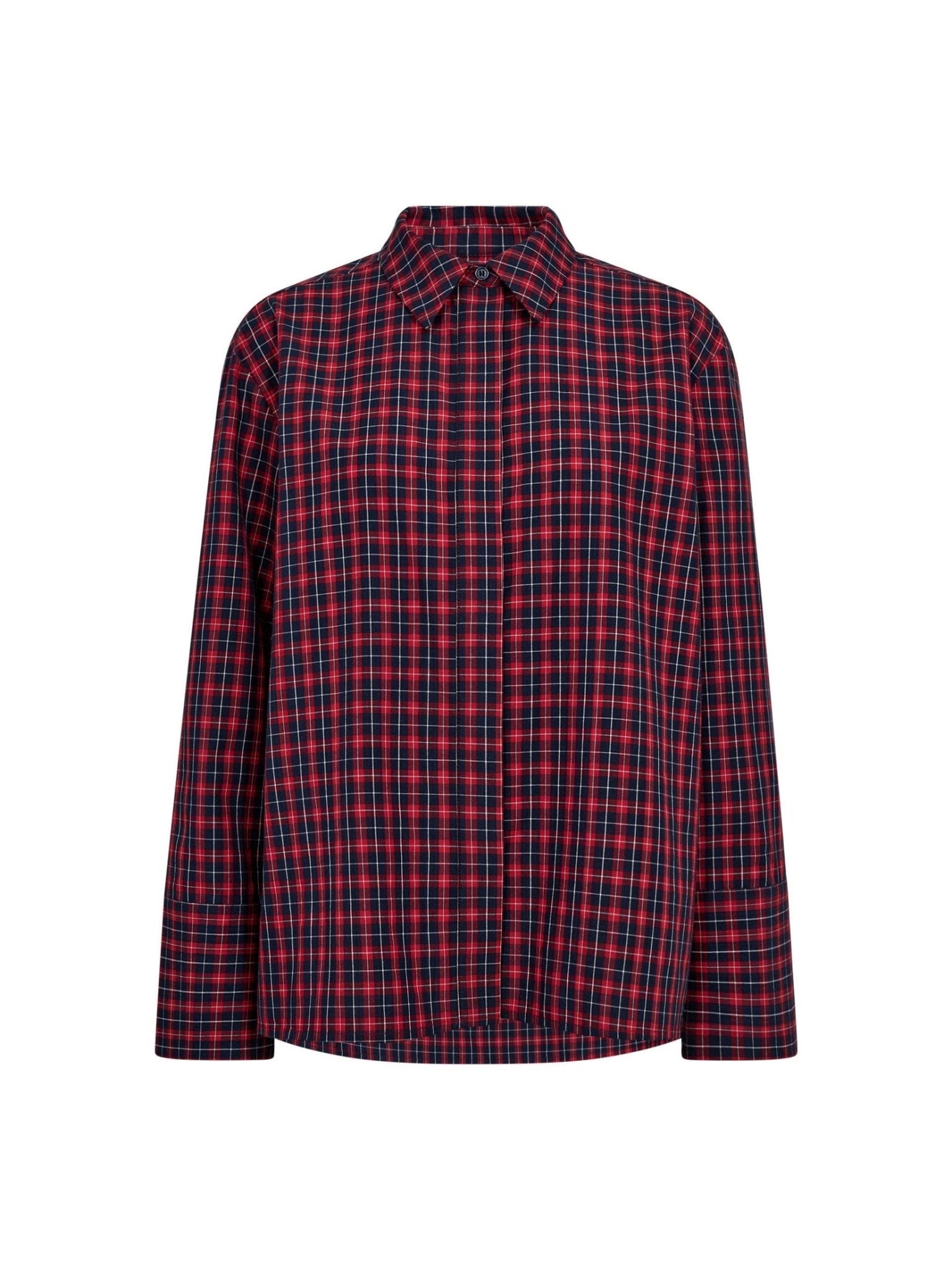AngelicaCC Check Shirt - Red - Co'couture