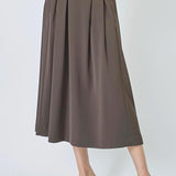 AnyaCC Pleat Skirt - Mocca - Co'couture
