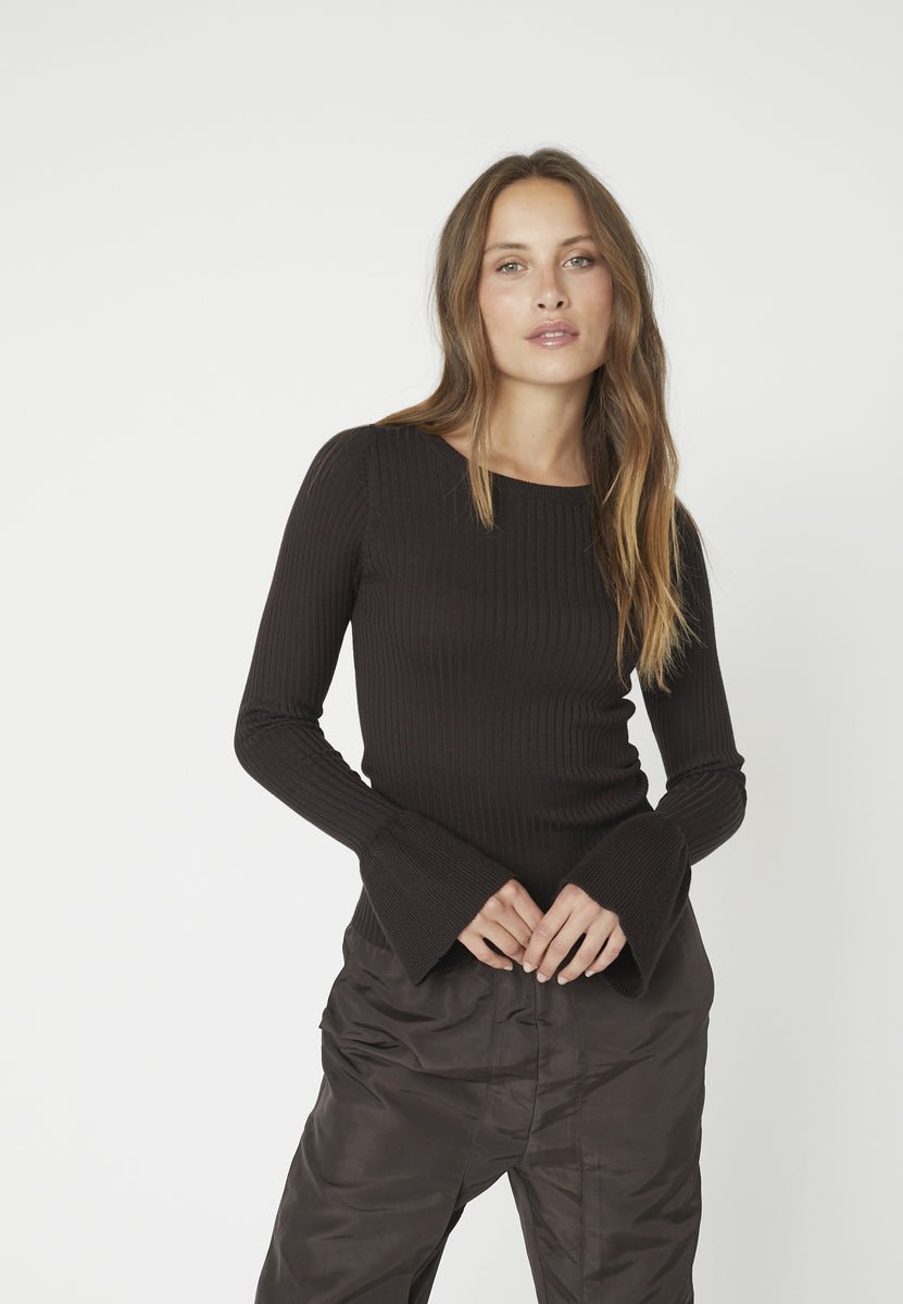 BalinCC Wide Cuff Knit - Dark Brown - Co'couture